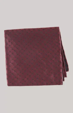 Sale JOOP! Silk Pocket Square in Dark Blue dark red