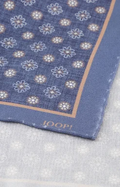 Discount JOOP! Silk Pocket Square in dark blue/beige