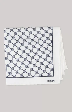 Clearance JOOP! Silk Pocket Square in Off-white/Dark Navy off-white/dark-navy
