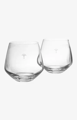 Outlet JOOP! Single Cornflower Tumblers - Set of 2 matt white