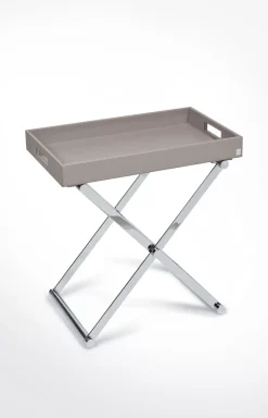 JOOP! Small Homeline side table, grey-pink fishbone medium grey 2