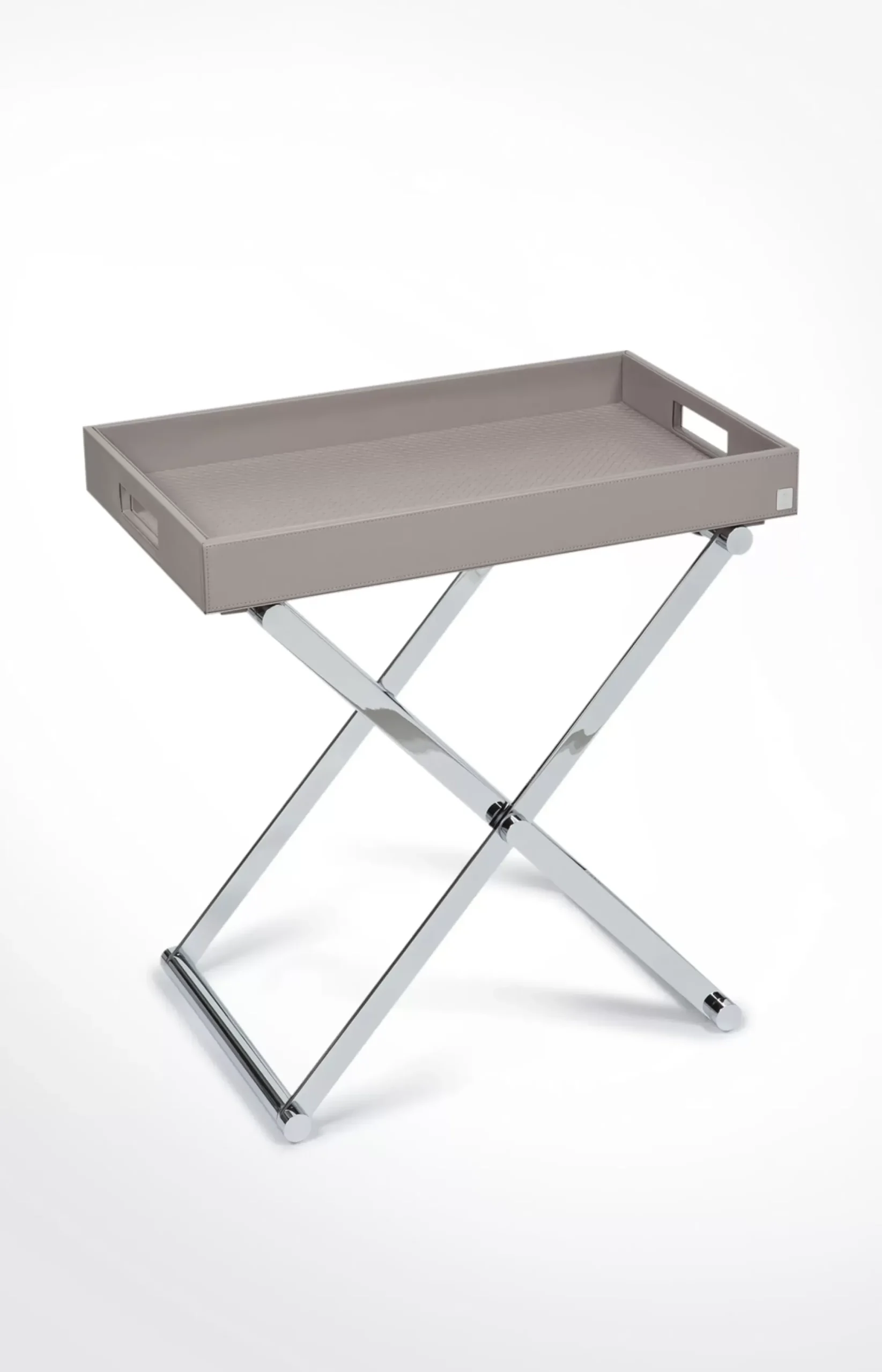 JOOP! Small Homeline side table, grey-pink fishbone medium grey 2
