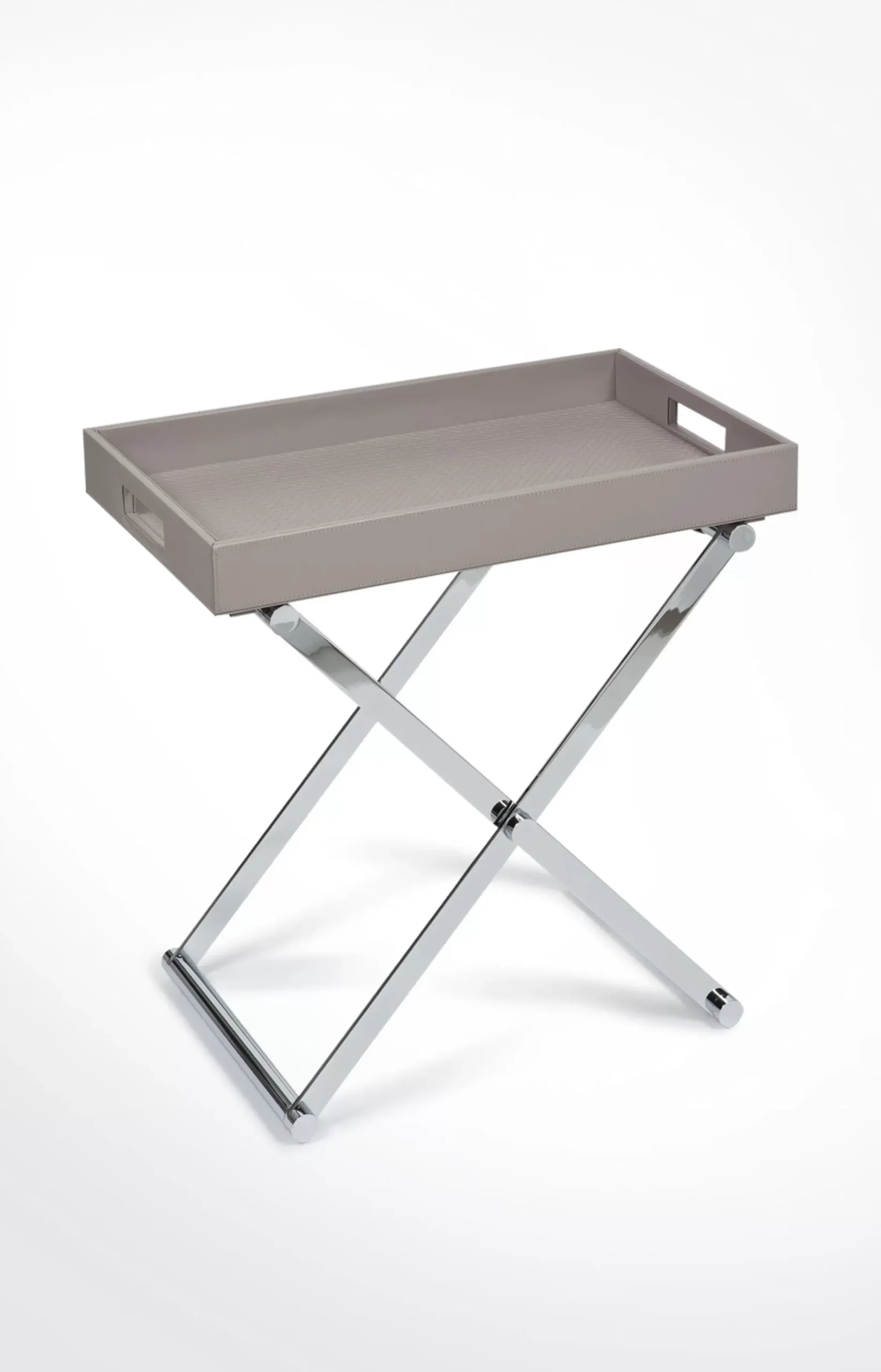 JOOP! Small Homeline side table, grey-pink fishbone medium grey 2