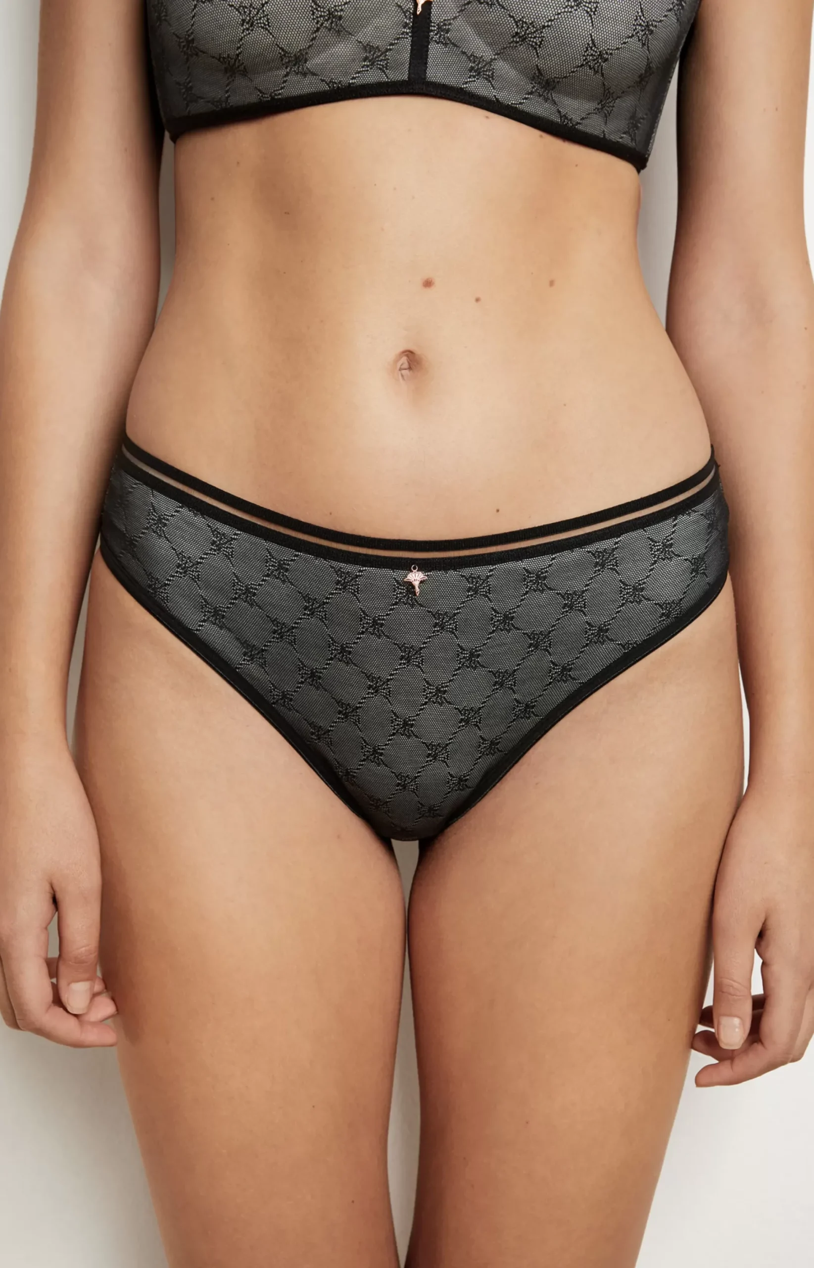 Outlet JOOP! Soft bra with cup in light grey melange/black