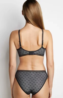 Outlet JOOP! Soft bra with cup in light grey melange/black