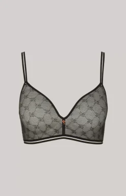 Outlet JOOP! Soft bra with cup in light grey melange/black