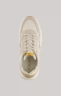 Clearance JOOP! Specchio Misto Hanna Low-Top Trainers in beige/gold