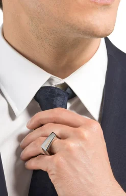 Hot JOOP! Stainless Steel Ring in Silver