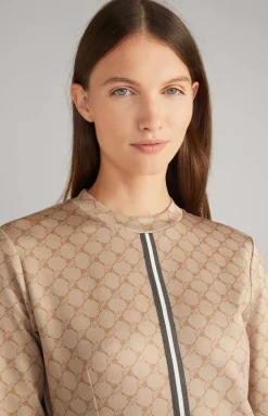 Hot JOOP! Sweatshirt Dress in a Pattern beige