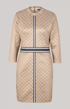 Hot JOOP! Sweatshirt Dress in a Pattern beige
