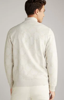 New JOOP! Tamilo Sweatshirt Jacket in off-white