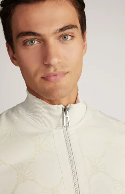 New JOOP! Tamilo Sweatshirt Jacket in off-white