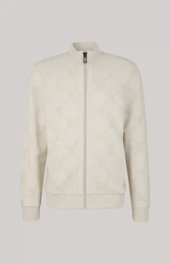New JOOP! Tamilo Sweatshirt Jacket in off-white