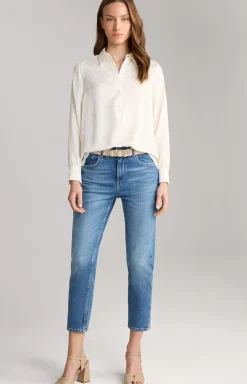 Outlet JOOP! Tapered Jeans in a Washed Look blue
