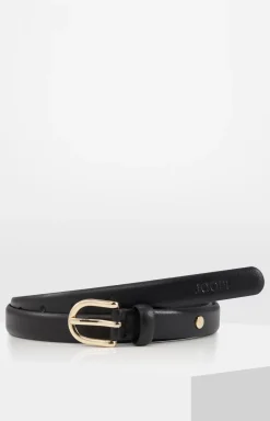 Discount JOOP! Thin leather belt in Black