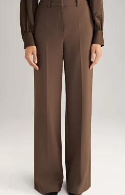 Sale JOOP! Trousers with Pressed Creases in dark brown