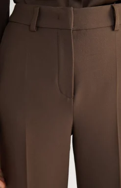 Sale JOOP! Trousers with Pressed Creases in dark brown
