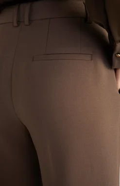 Sale JOOP! Trousers with Pressed Creases in dark brown