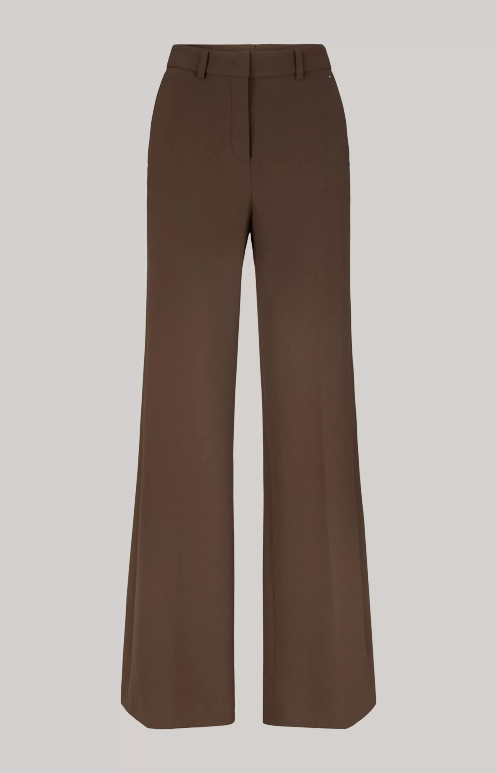 Sale JOOP! Trousers with Pressed Creases in dark brown