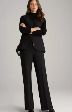 Online JOOP! Trousers with Pressed Creases in black