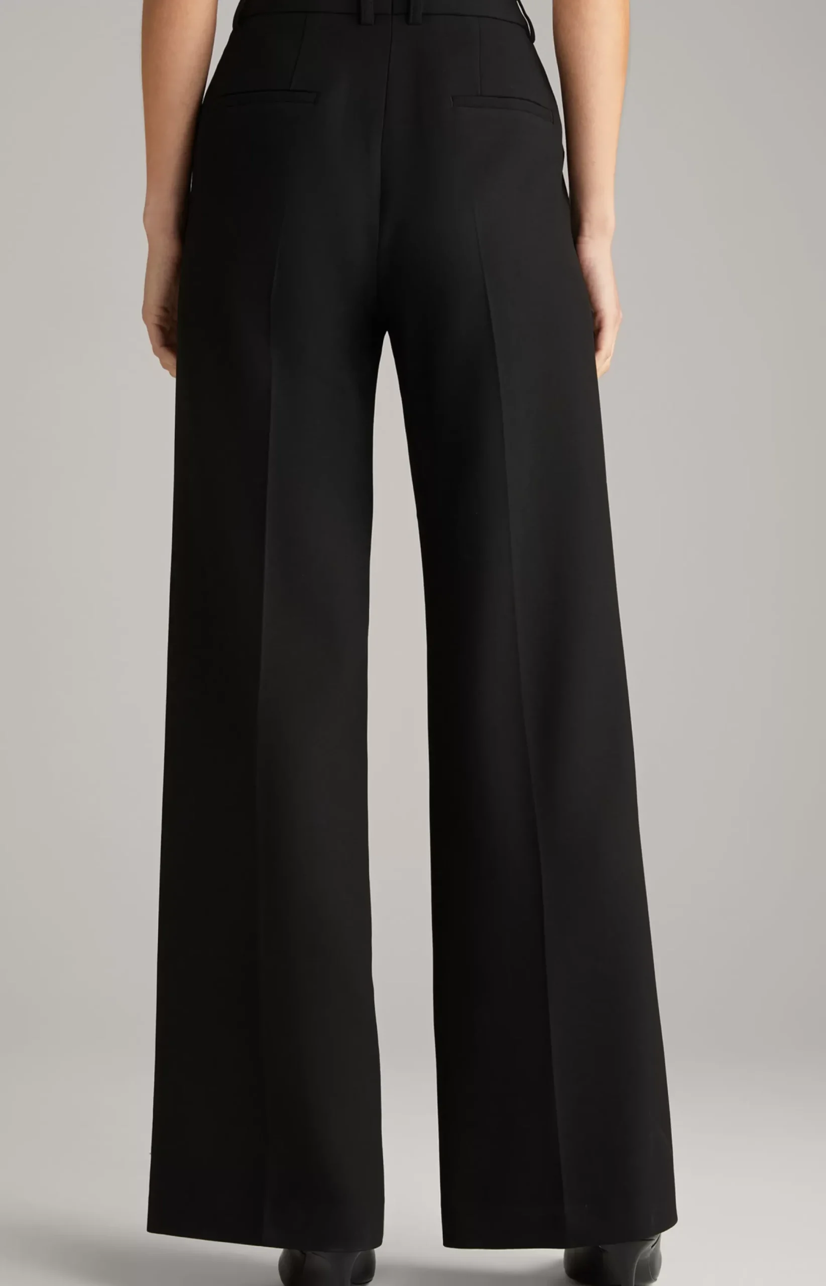 Online JOOP! Trousers with Pressed Creases in black