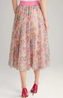 Sale JOOP! Tulle Skirt in a Beige/Pink Pattern beige/pink patterned