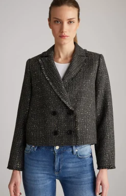 Best JOOP! Tweed Blazer Jacket in /Grey/Gold black
