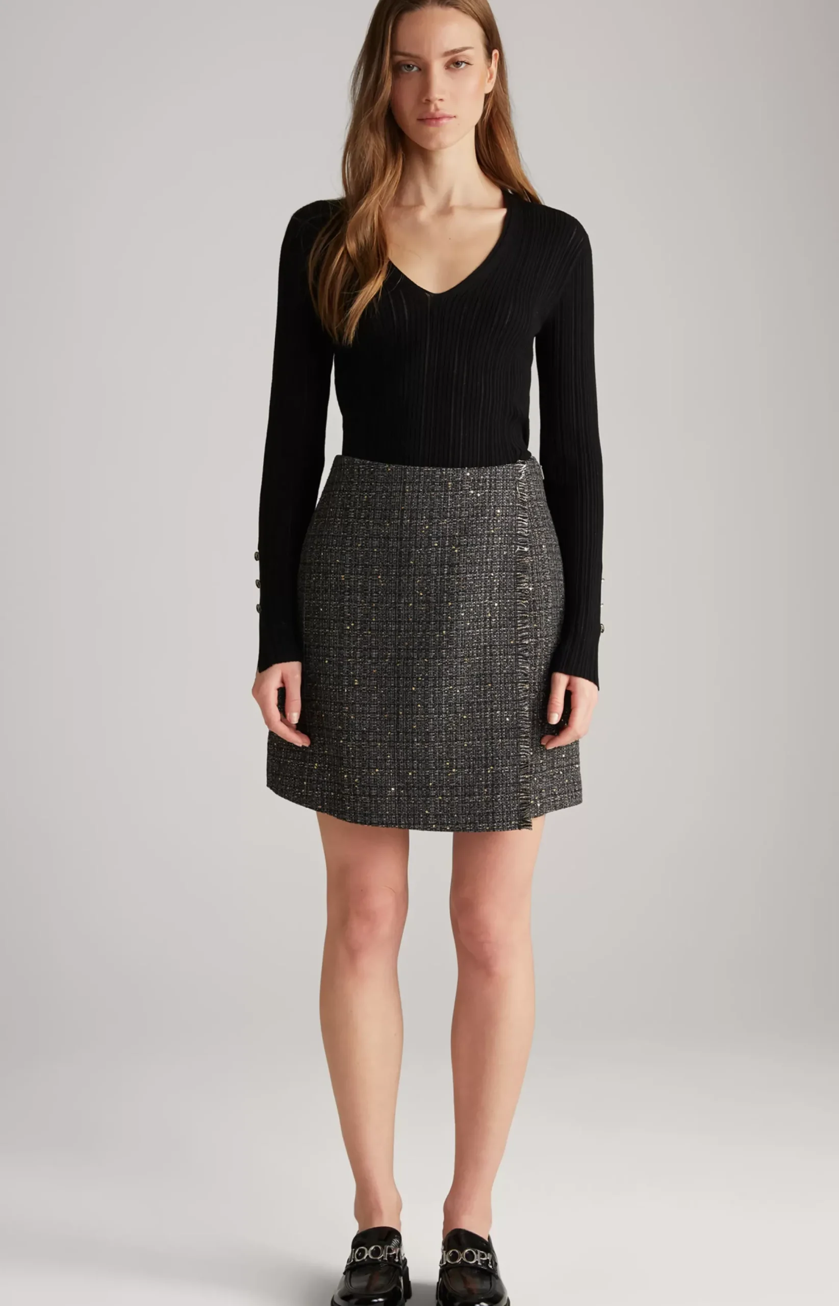Sale JOOP! Tweed Skirt in /Grey/Gold black