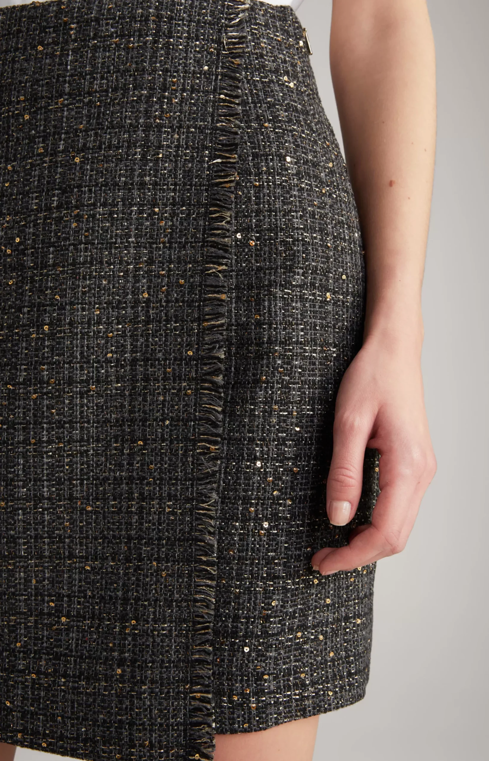 Sale JOOP! Tweed Skirt in /Grey/Gold black