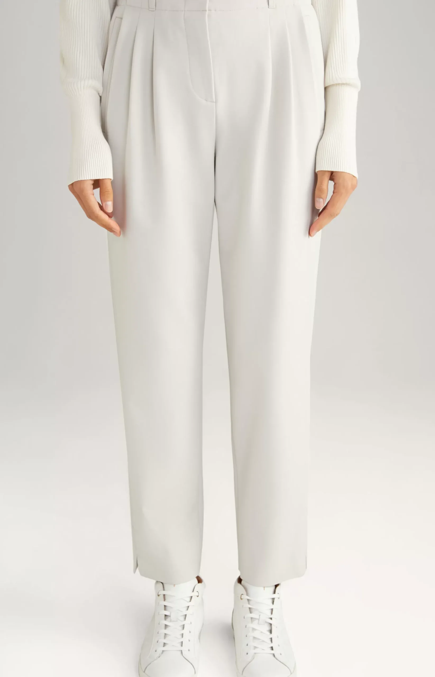 Outlet JOOP! Twill Trousers in grey/beige