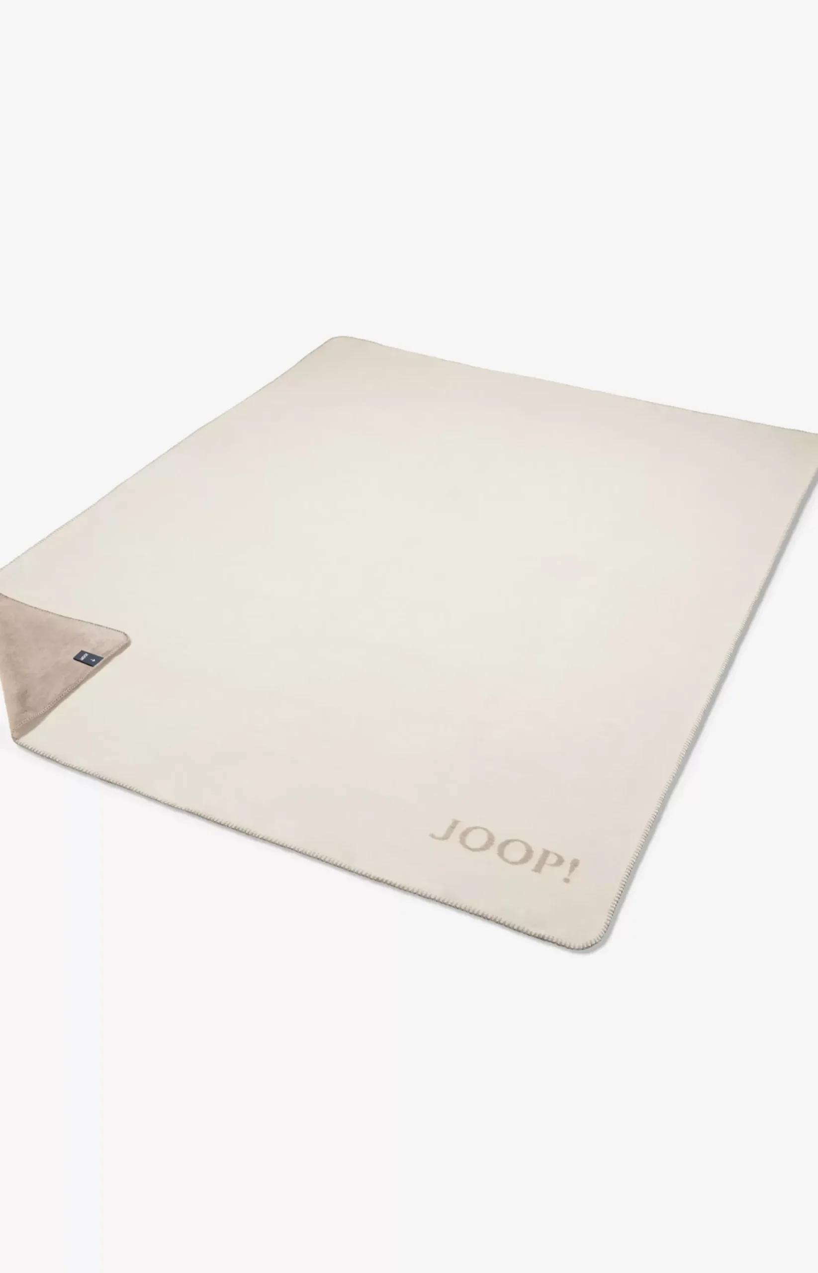 JOOP! Uni-Doubleface blanket in ecru feather Ecru/feather