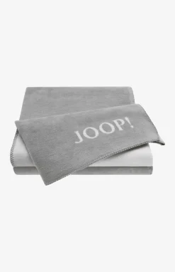 New JOOP! Uni-Doubleface blanket, silver-grey silver/grey