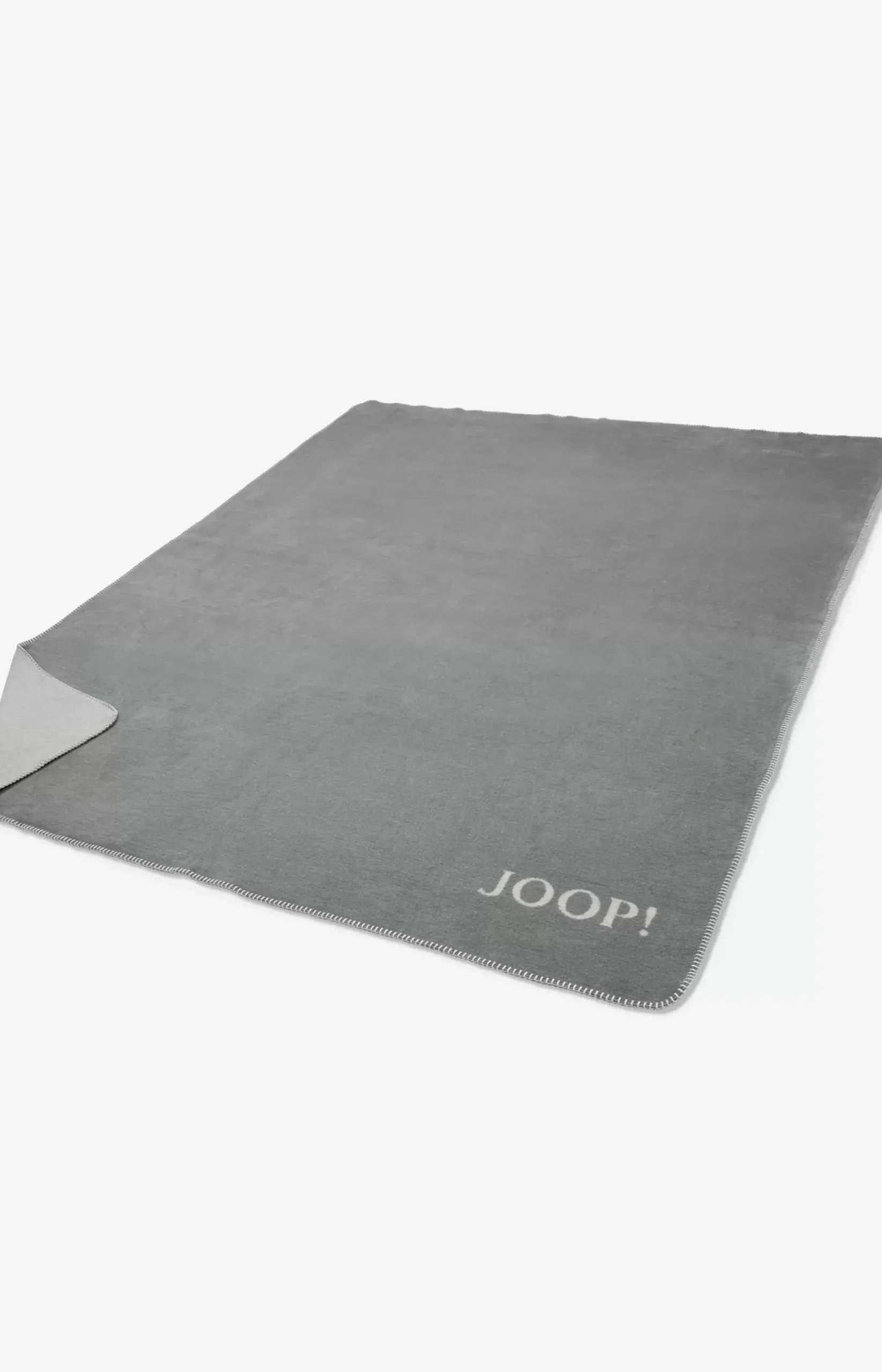 New JOOP! Uni-Doubleface blanket, silver-grey silver/grey