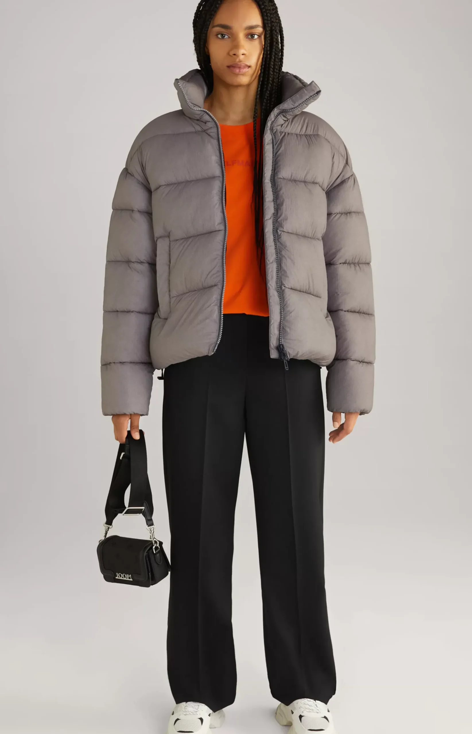 Outlet JOOP! Unisex Quilted Jacket in grey