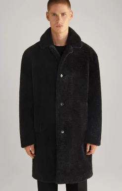 New JOOP! Unisex Teddy Fur Coat in black