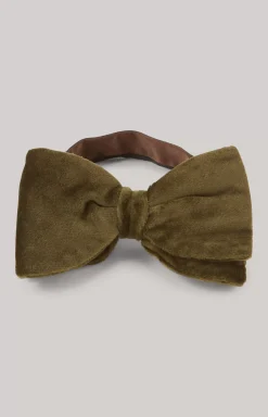 Hot JOOP! Velvet bow tie in dark green