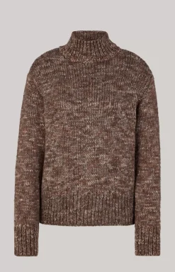 Sale JOOP! Virgin Wool Knitted Sweater in Mottled Taupe/Ecru taupe/ecru mottled