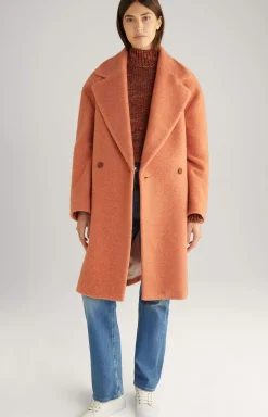 Outlet JOOP! Virgin Wool Knitted Sweater in Orange Marl orange flecked