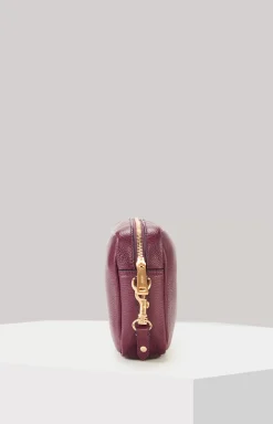 Clearance JOOP! Vivace Cloe Shoulder Bag in Violet checked dark brown 1