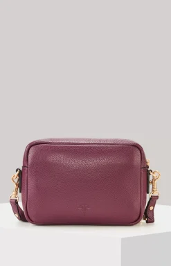 Clearance JOOP! Vivace Cloe Shoulder Bag in Violet checked dark brown 1