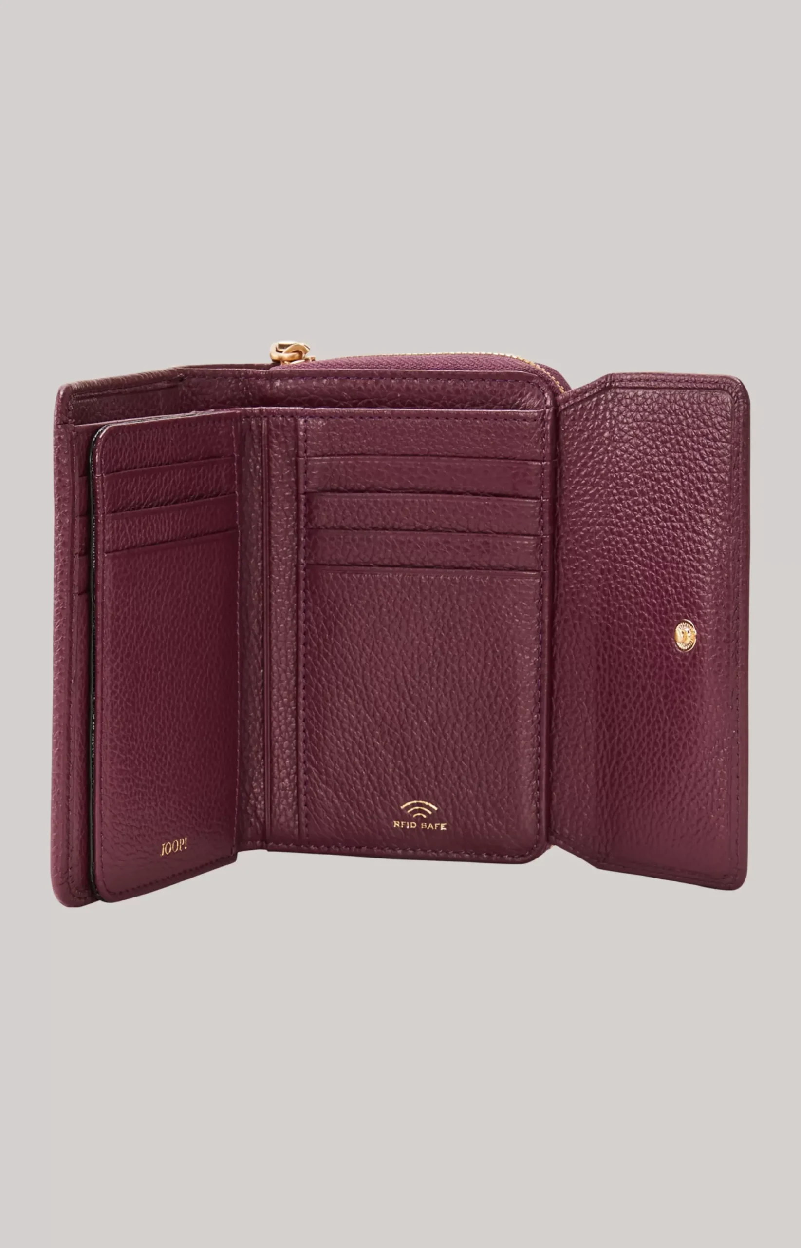 Discount JOOP! Vivace Martha Wallet in Purple checked dark brown 1