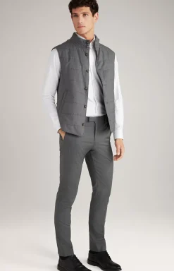 New JOOP! Wermut Waistcoat in Dark Grey dark grey melange