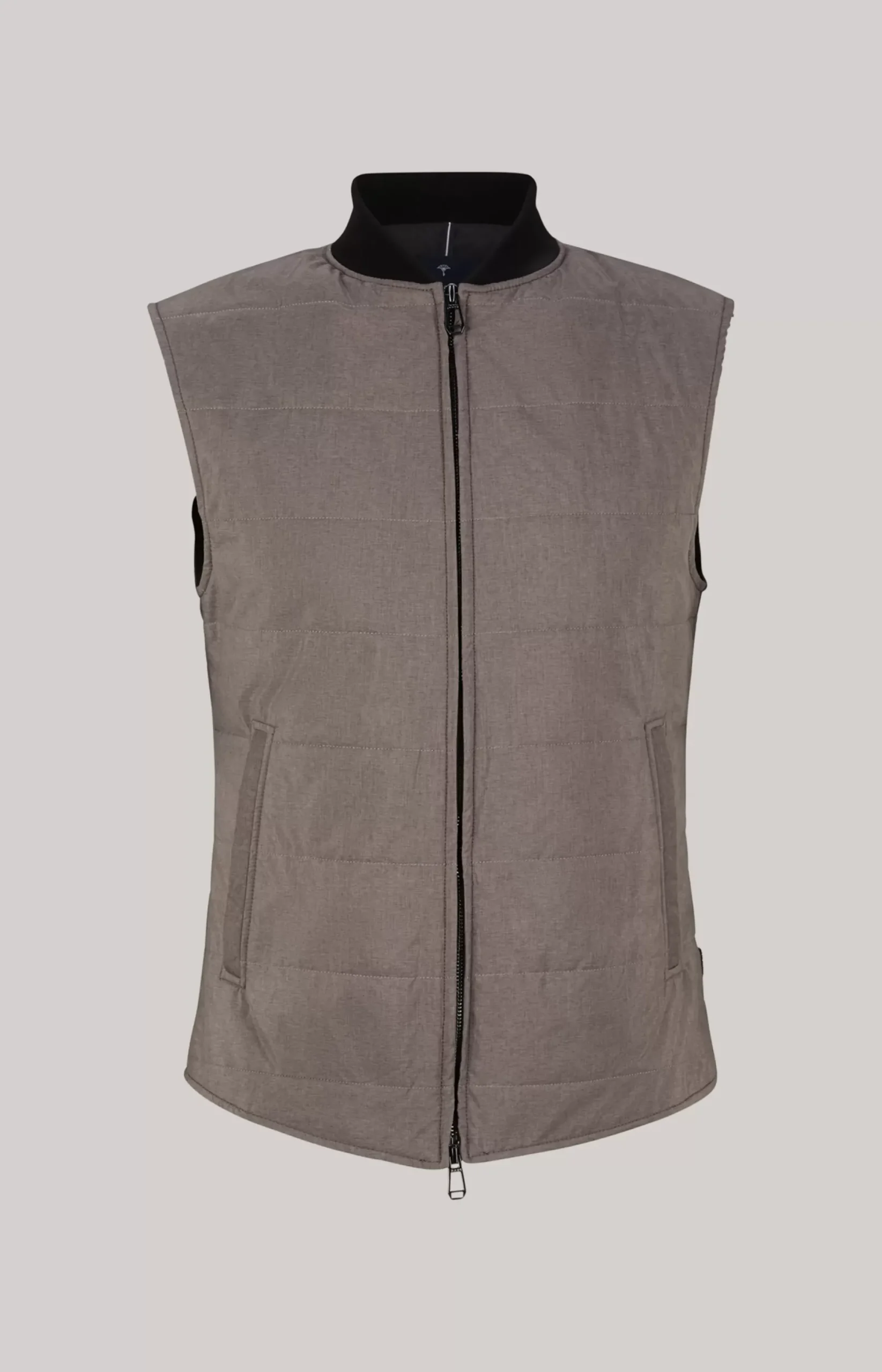 JOOP! Wilmot Quilted Waistcoat in dark beige