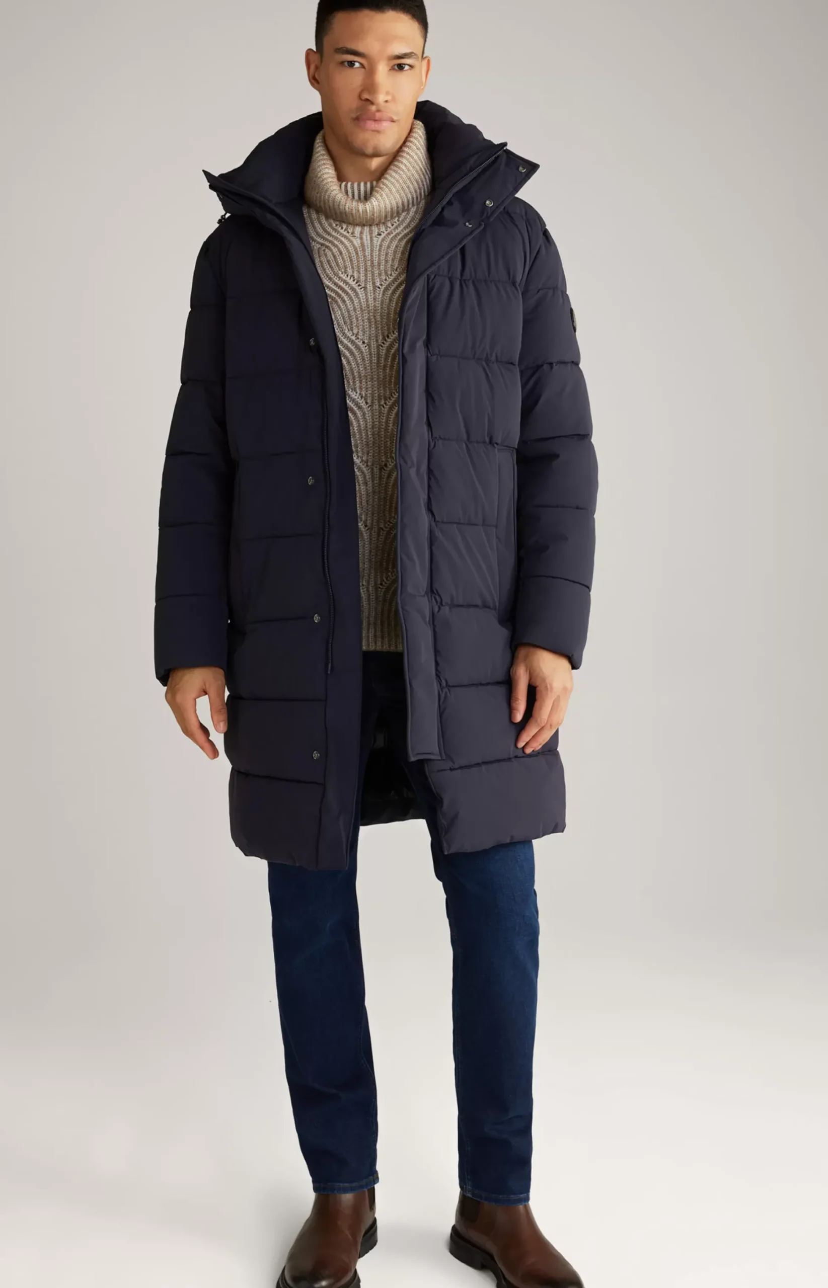 Hot JOOP! Winsten Quilted Coat in dark blue