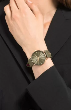 JOOP! Women's Watch in khaki/gold