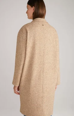 Sale JOOP! Wool Blend Coat in brown/ecru