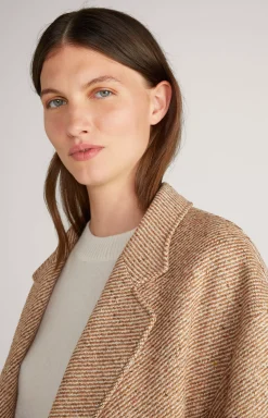 Sale JOOP! Wool Blend Coat in brown/ecru