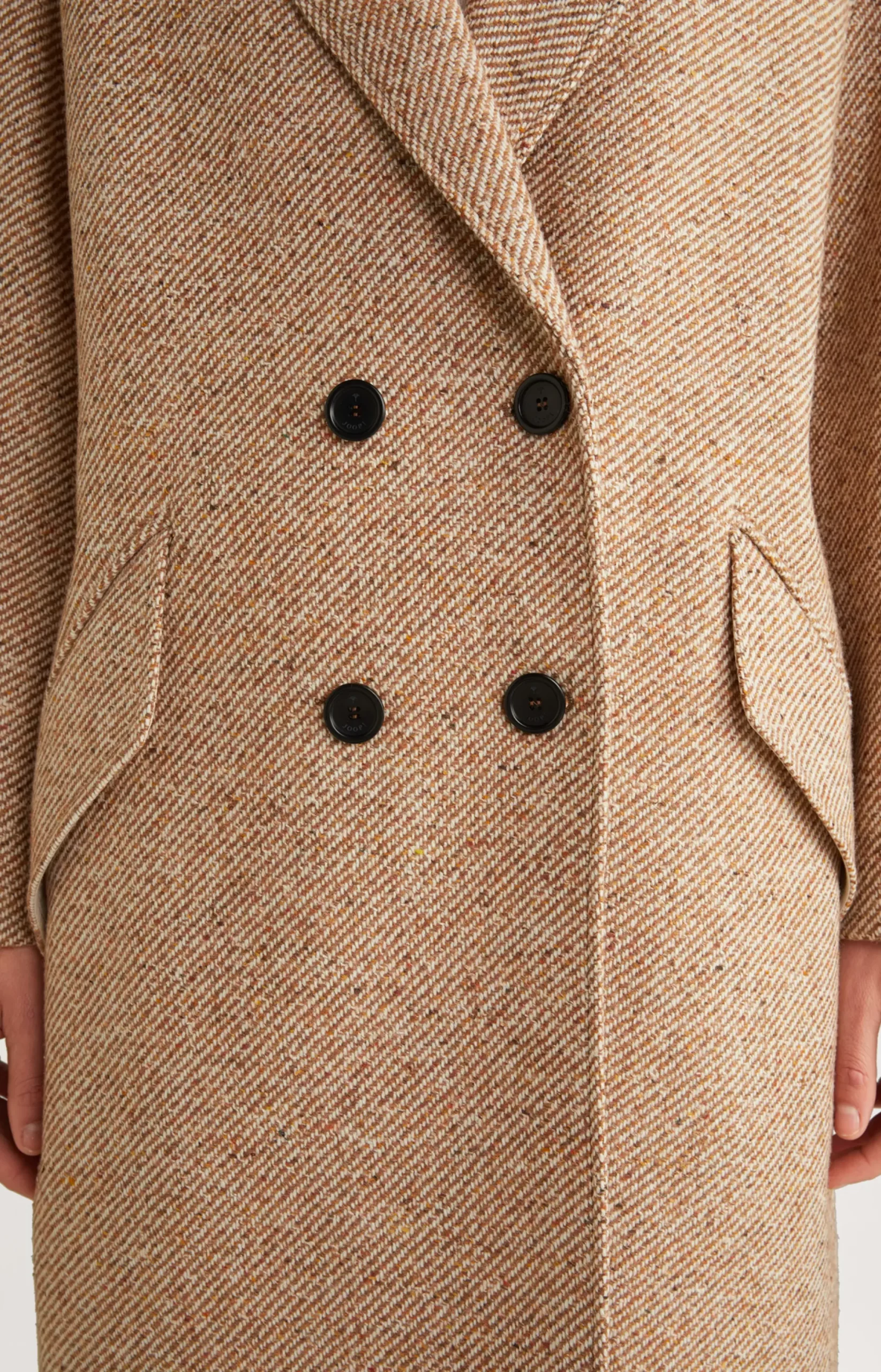 Sale JOOP! Wool Blend Coat in brown/ecru