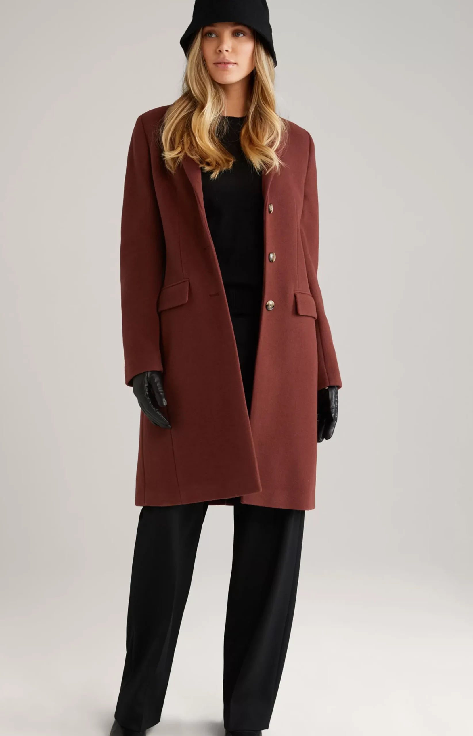 Best JOOP! Wool Blend Coat in reddish brown
