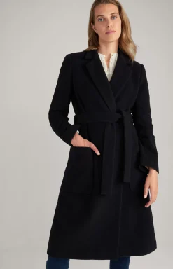 Discount JOOP! Wool Mix Coat in Dark Blue navy